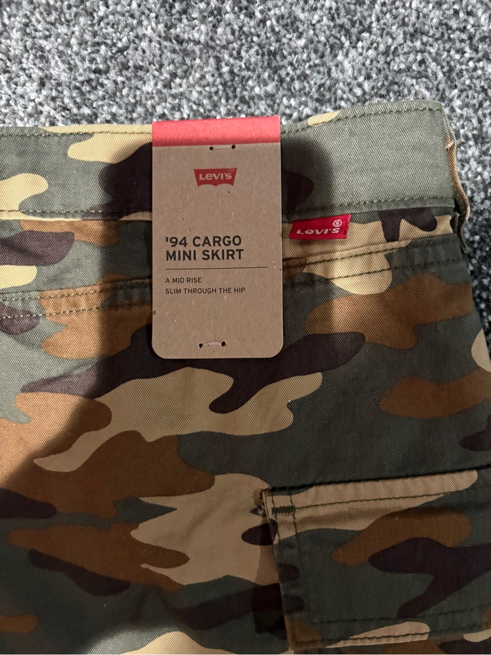 Camo Mini Skirt - Green Camouflage - Picture 3 of 7